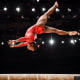 Biles in the all-around final at the 2015 World Gymnastics Championships.